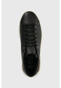 BOSS sneakersy skórzane Clint kolor czarny 50502892. Zapięcie: sznurówki. Kolor: czarny. Materiał: skóra #2