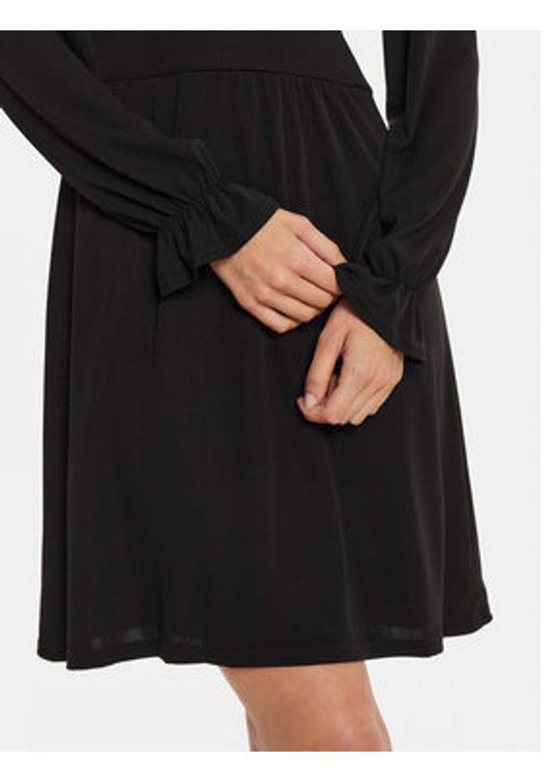 Morgan Sukienka koktajlowa 242-RSASHA Czarny Regular Fit. Kolor: czarny. Materiał: syntetyk. Styl: wizytowy