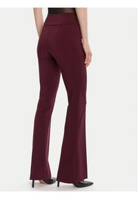 Rinascimento Spodnie materiałowe CFC0125318003 Bordowy Flare Fit. Kolor: czerwony. Materiał: syntetyk #4