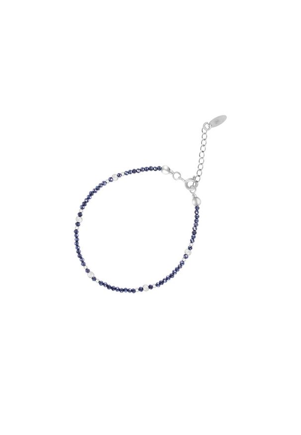 W.KRUK Piękna Bransoletka Srebrna - srebro 925, Spinel - SMN/AS122. Materiał: srebrne. Kolor: srebrny. Kamień szlachetny: spinel