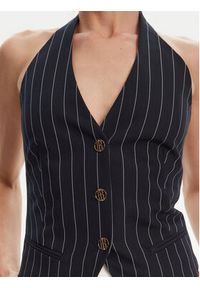 Fracomina Kamizelka garniturowa FR25SJ5002W761D4 Granatowy Slim Fit. Kolor: niebieski. Materiał: syntetyk #5