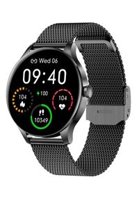 GARETT - Smartwatch Garett Classy czarny stalowy. Rodzaj zegarka: smartwatch. Kolor: czarny, szary, wielokolorowy. Styl: sportowy, casual, elegancki