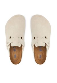 Birkenstock Klapki Boston zamsz 1027667 Biały. Kolor: biały. Materiał: zamsz, skóra #6