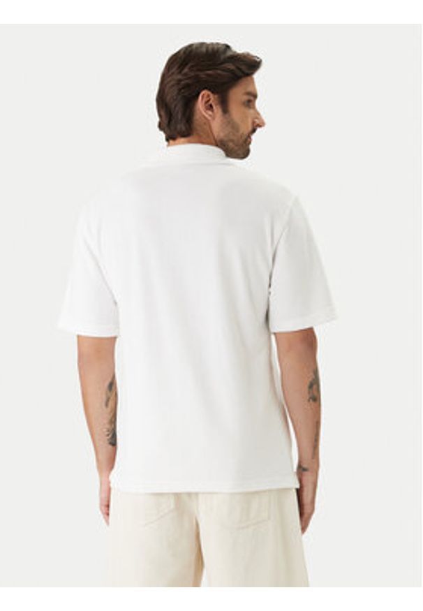 BOSS Polo Iconic 50561186 Biały Regular Fit. Typ kołnierza: polo. Kolor: biały. Materiał: bawełna