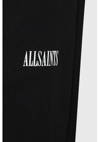 AllSaints - Spodnie. Kolor: czarny. Materiał: dzianina
