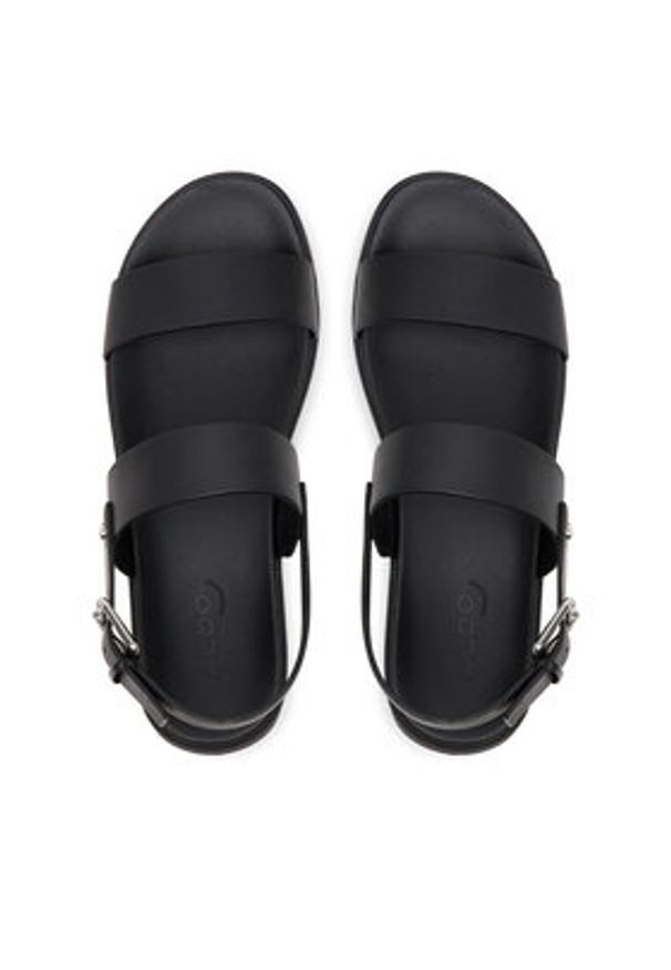Aldo Sandały Silyia 13543044 Czarny. Kolor: czarny. Materiał: skóra