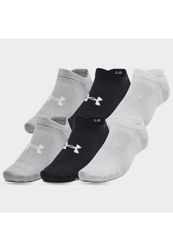 Skarpety sportowe Under Armour Essential niskie stopki (6-PAK). Kolor: czarny. Sport: turystyka piesza