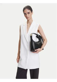 Calvin Klein Torebka Hardware Strap Medium Crossbody K60K613028 Czarny. Kolor: czarny. Materiał: skórzane
