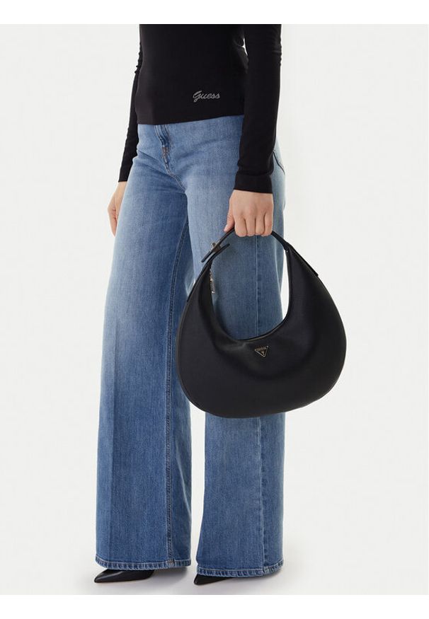 Guess Torebka Evie HWBG96 64020 Czarny. Kolor: czarny. Materiał: skórzane