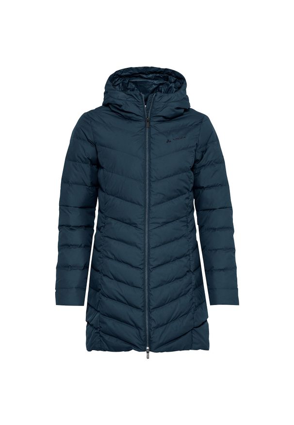 Oakley - Damska długa kurtka VAUDE Annecy. Kolor: niebieski, wielokolorowy, czarny. Długość: długie. Sezon: zima. Sport: narciarstwo