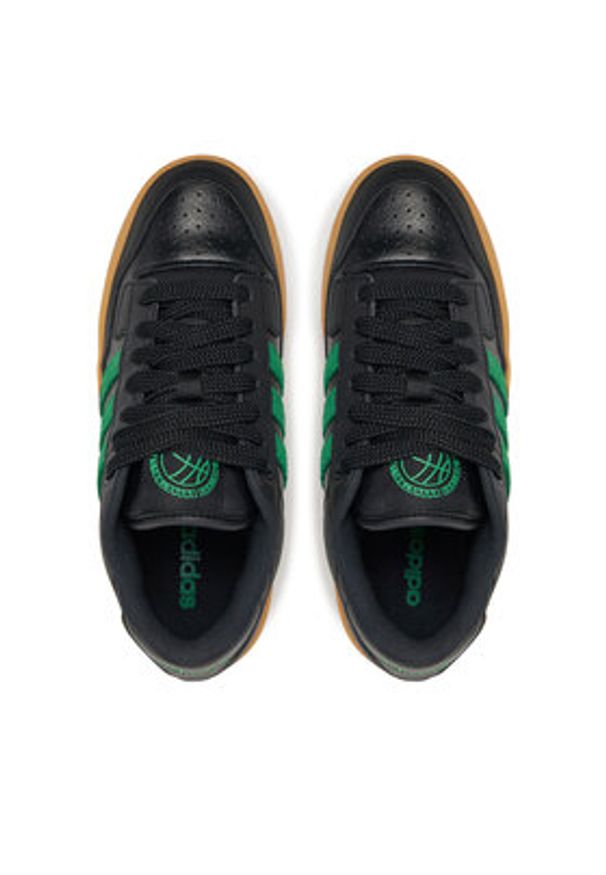 Adidas - adidas Buty do koszykówki Rapid Court Low JR3179 Czarny. Kolor: czarny. Materiał: skóra. Sport: koszykówka