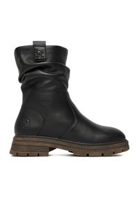 Rieker Botki CEO-Z9855-00 Czarny. Kolor: czarny. Materiał: skóra