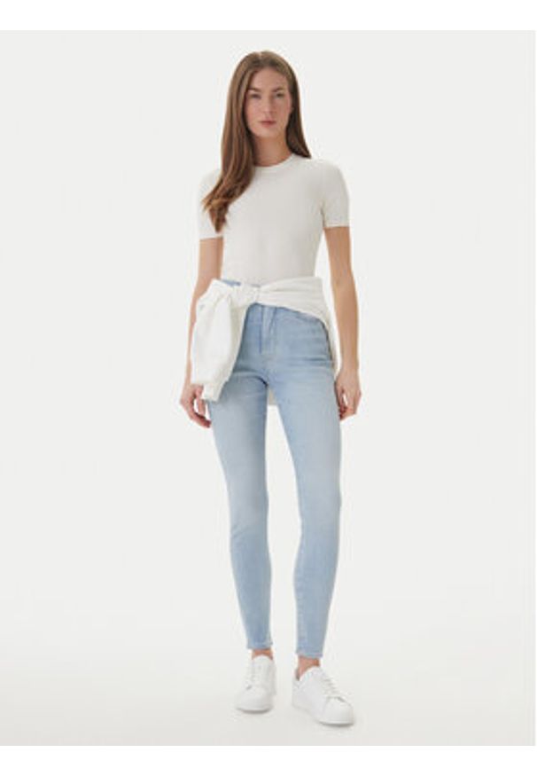Calvin Klein Jeans Jeansy LV047F701G Błękitny Skinny Fit. Kolor: niebieski