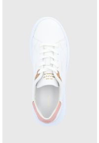 GANT - Gant buty skórzane Custly 24531633.G268 kolor biały. Nosek buta: okrągły. Zapięcie: sznurówki. Kolor: biały. Materiał: skóra. Obcas: na platformie #4