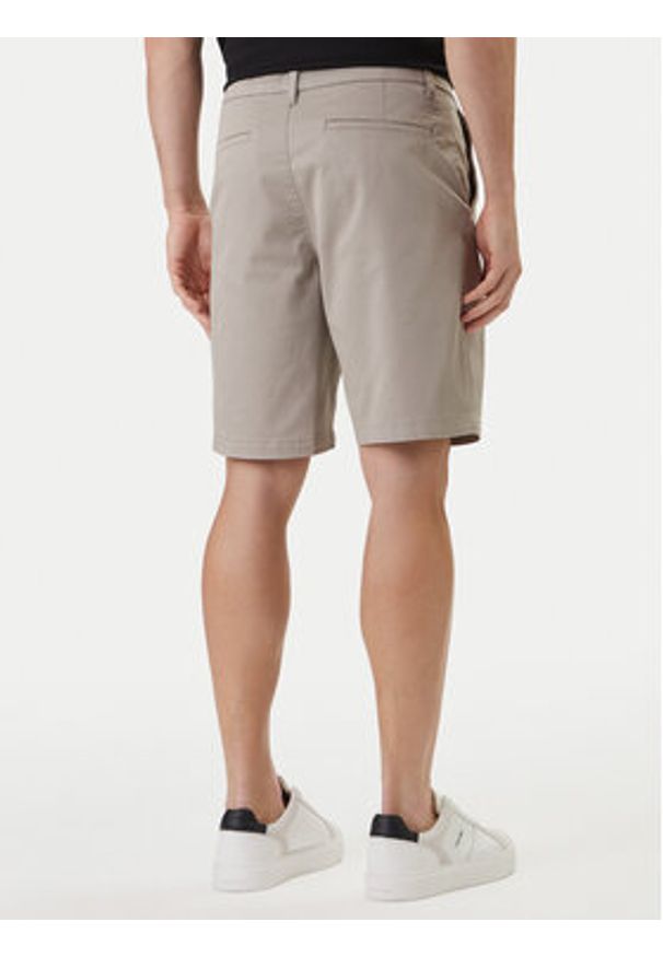Calvin Klein Szorty materiałowe LV04LB600G Khaki Regular Fit. Kolor: brązowy. Materiał: bawełna
