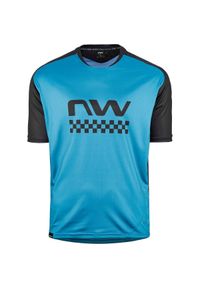 NORTHWAVE - Koszulka Northwave Edge. Kolor: wielokolorowy, niebieski, czarny. Materiał: jersey, materiał. Długość rękawa: krótki rękaw. Długość: krótkie. Sport: kolarstwo