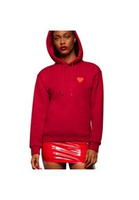 Bluza turystyczna damska Adidas x Ivy Park Ivp Hoodie. Kolor: czerwony. Materiał: bawełna