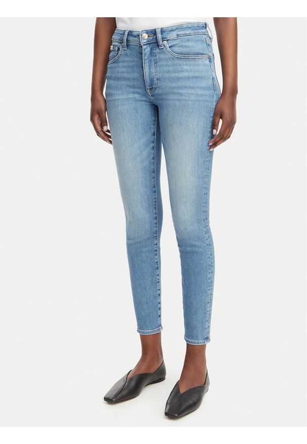 Calvin Klein Jeans Jeansy LV047F489G Niebieski Skinny Fit. Kolor: niebieski