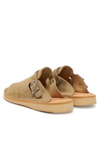 Fracap Klapki S100 Brązowy. Kolor: brązowy. Materiał: zamsz, skóra #4