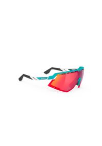Okulary Rudy Project DEFENDER EMERALD WHITE MATTE - Multilaser Red. Kolor: brązowy