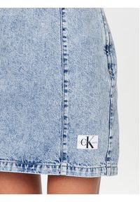 Calvin Klein Jeans Sukienka jeansowa J20J221276 Niebieski Slim Fit. Kolor: niebieski. Materiał: jeans, bawełna