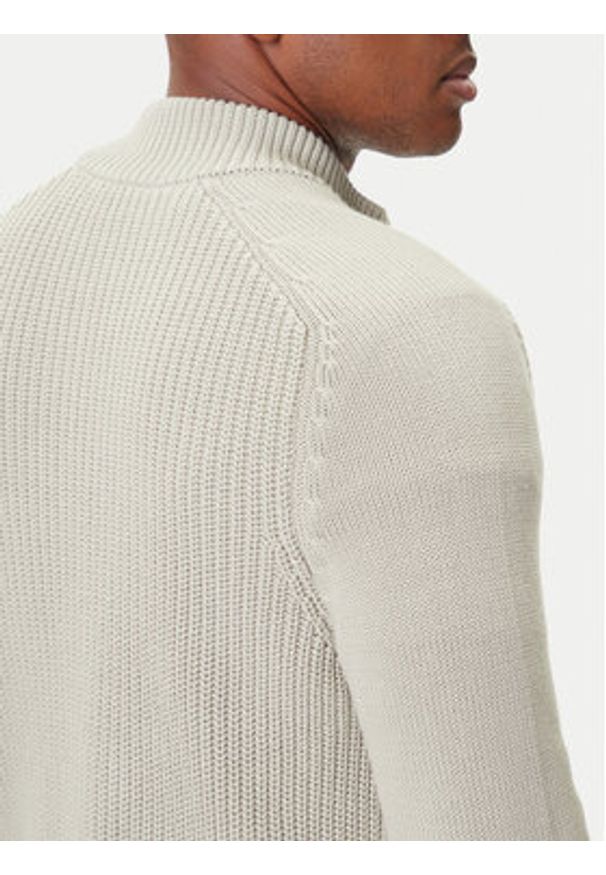 Aeronautica Militare Kardigan 252MA1565UL00409 Beżowy Regular Fit. Kolor: beżowy. Materiał: bawełna