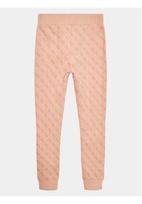 Guess Spodnie dresowe J3YQ19 KA6R3 Różowy Regular Fit. Kolor: różowy. Materiał: bawełna #3