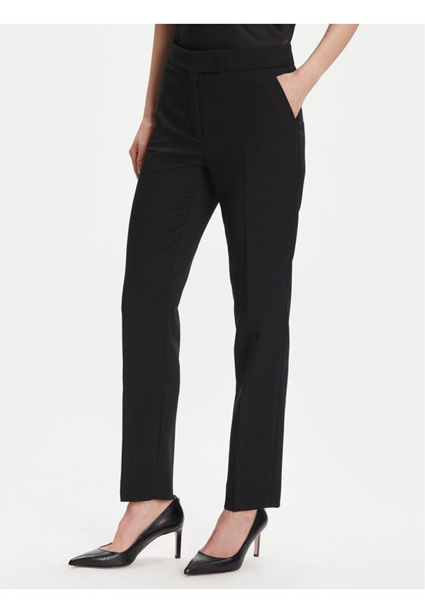 Luisa Spagnoli Spodnie materiałowe Otre 542530 Czarny Regular Fit. Kolor: czarny. Materiał: syntetyk