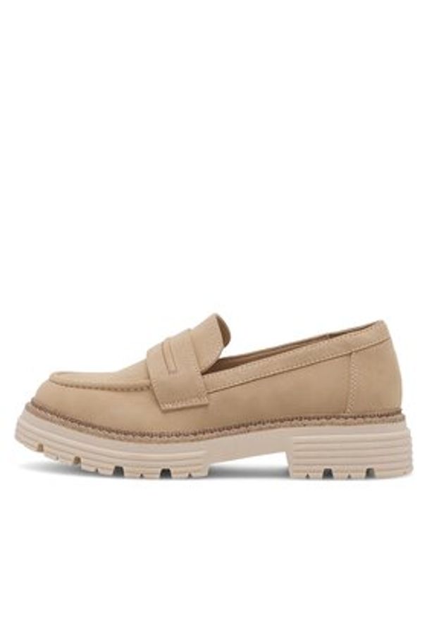 Jenny Fairy Loafersy MOLLIE WS6211-07 Beżowy. Kolor: beżowy. Materiał: materiał