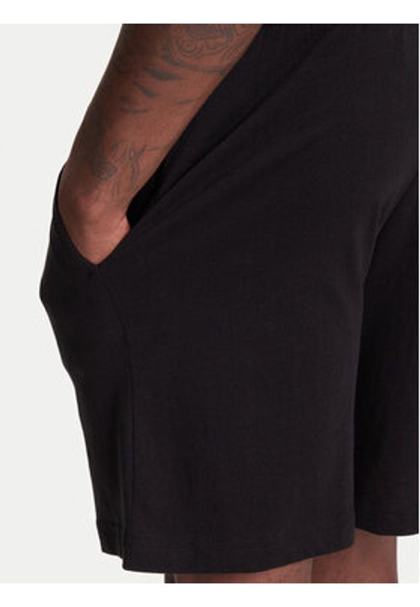 Kappa Szorty sportowe Logo Korpo Cabas 303HZE0 Czarny Regular Fit. Kolor: czarny. Materiał: bawełna. Styl: sportowy