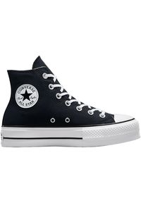 Trampki Converse Chuck Taylor All Star Lift Hi, Kobiety. Kolor: czarny. Materiał: materiał. Model: Converse All Star