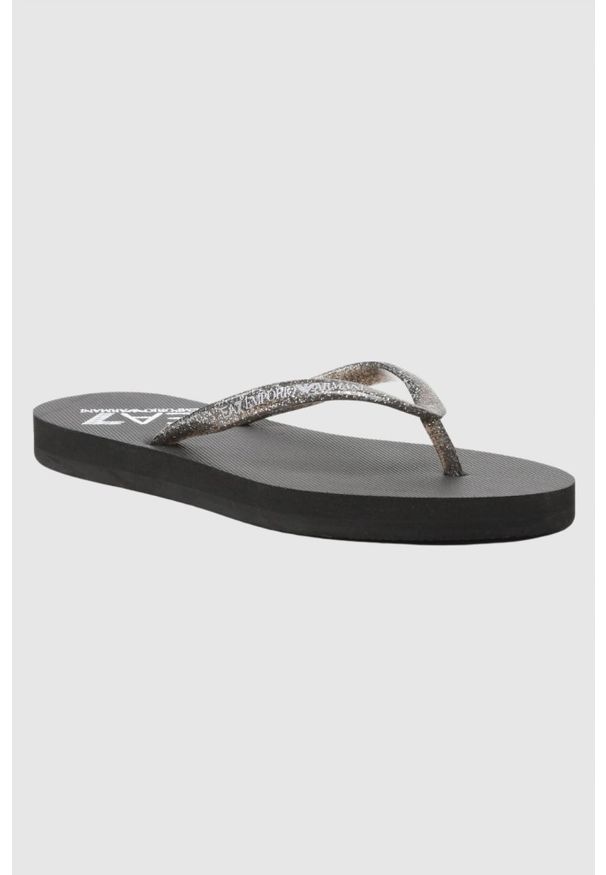 EA7 Emporio Armani - EA7 Czarne klapki japonki, Rozmiar 37. Kolor: czarny