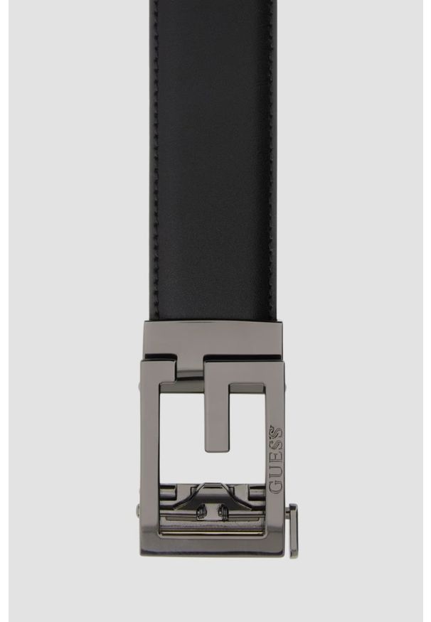 Guess - GUESS Czarny męski pasek Pant Belt H35, Rozmiar M. Kolor: czarny. Materiał: jeans, materiał. Styl: elegancki, casual, klasyczny
