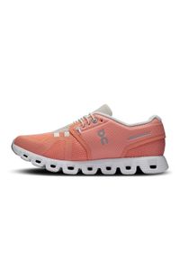 On - Sneakersy damskie ON CLOUD 5 Flamingo | Pearl. Okazja: na co dzień, do pracy, na spacer. Kolor: pomarańczowy. Sport: turystyka piesza