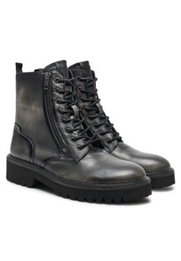 Pepe Jeans Trapery Durham Rub PMS50253 Czarny. Kolor: czarny. Materiał: skóra