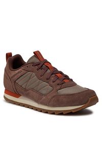 Merrell Sneakersy Alpine Sneaker J003511 Brązowy. Kolor: brązowy. Materiał: skóra, zamsz