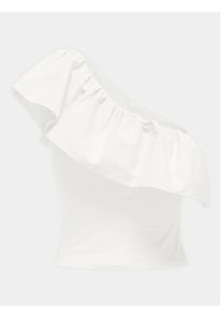 only - ONLY Top Soffy 15320339 Biały Regular Fit. Kolor: biały. Materiał: bawełna #7