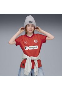 Puma - Młodzieżowa czwarta koszulka FC St. Pauli 25/26 PUMA Burnt Red White. Kolor: czerwony, biały, wielokolorowy. Sport: piłka nożna