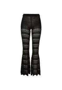 Legging damskie dzianiny w flauszu Urban Classics. Kolor: czarny. Materiał: dzianina #1