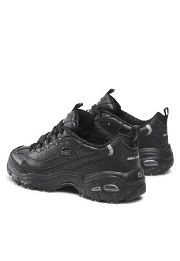 skechers - Skechers Sneakersy Fresh Start 11931/BBK Czarny. Kolor: czarny. Materiał: skóra