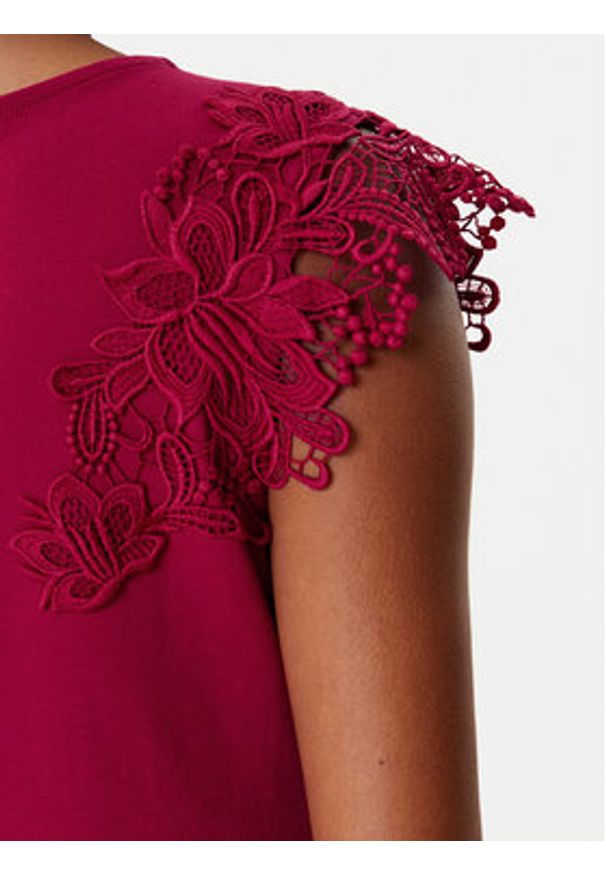 Morgan Bluzka 252-DFLOWER Czerwony Regular Fit. Kolor: czerwony. Materiał: bawełna