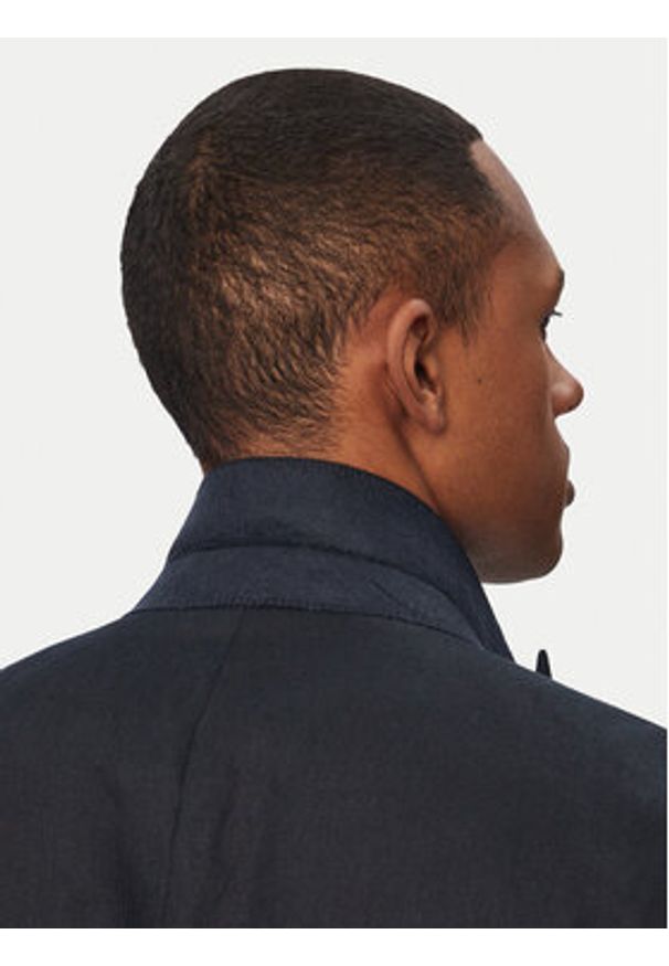 BOSS Marynarka Hutson Peak 262 50561857 Niebieski Slim Fit. Kolor: niebieski. Materiał: len