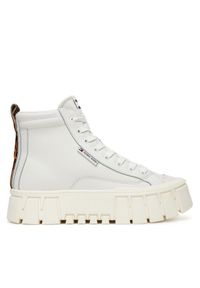 Tommy Jeans Sneakersy Tjw Vulc Flatform Leopard EN0EN02858 Biały. Kolor: biały. Materiał: skóra