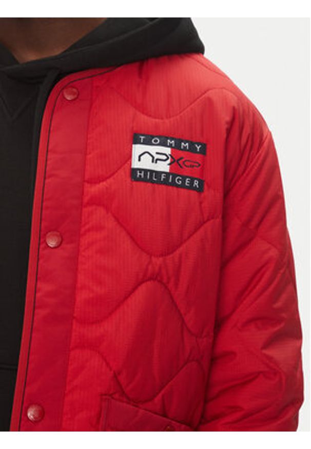 TOMMY HILFIGER - Tommy Hilfiger Kurtka przejściowa F1 Movie MW0MW41369 Czerwony Regular Fit. Kolor: czerwony. Materiał: syntetyk