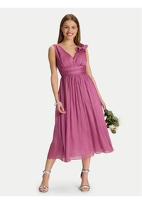 Swing Sukienka koktajlowa 5AJ07600 Różowy Regular Fit. Kolor: różowy. Materiał: syntetyk. Styl: wizytowy #1
