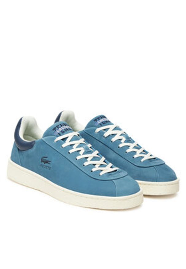 Lacoste Sneakersy 749SMA0030 Niebieski. Kolor: niebieski. Materiał: skóra