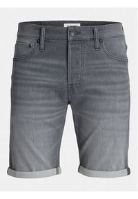 Jack & Jones - Jack&Jones Szorty jeansowe Rick 12249214 Szary Regular Fit. Kolor: szary. Materiał: bawełna, jeans