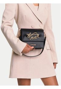 Love Moschino - LOVE MOSCHINO Torebka JC4262PP0MKG0000 Czarny. Kolor: czarny. Materiał: skórzane