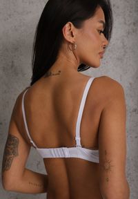 Renee - Biały Koronkowy Biustonosz Push Up Bliffa. Kolor: biały. Materiał: koronka. Rodzaj stanika: push-up. Wzór: koronka #4