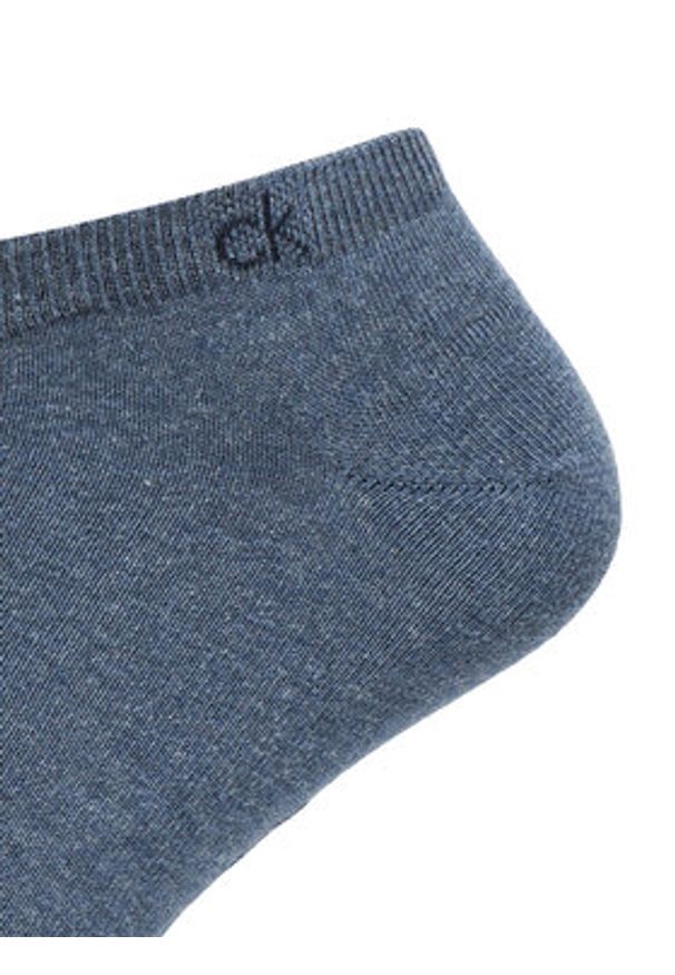 Calvin Klein Zestaw 3 par niskich skarpet męskich 701234366 Niebieski. Kolor: niebieski. Materiał: materiał, bawełna